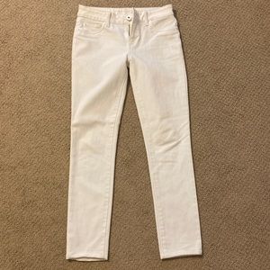 DL1961, white skinny Florence jeans, size 26